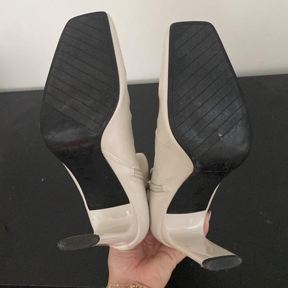 Zara white leather booties - Picture 5 of 5